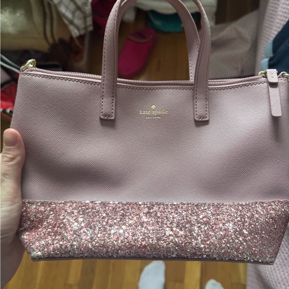 kate spade Handbags - Kate Spade Lavender and Pink Glitter Tote